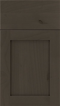 Plymouth Alder shaker cabinet door in Thunder with Black glaze