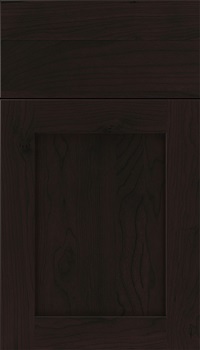 Plymouth Cherry shaker cabinet door in Espresso with Black glaze
