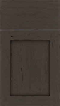 Plymouth Cherry shaker cabinet door in Thunder with Black glaze