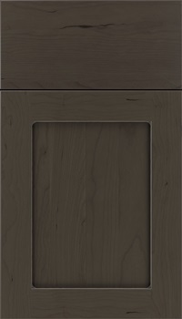Plymouth Cherry shaker cabinet door in Thunder with Pewter glaze