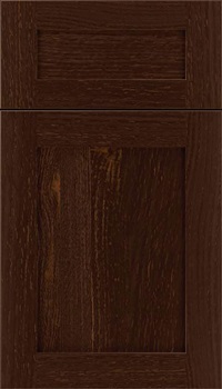 Salem 5pc Rift Oak shaker cabinet door in Cappuccino