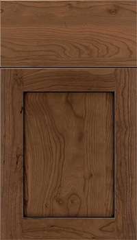 Salem Cherry shaker cabinet door in Toffee with Black glaze