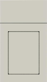 Salem Maple shaker cabinet door in Cirrus with Black glaze