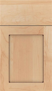 Salem Maple shaker cabinet door in Natural with Mocha glaze