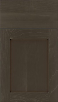 Salem Maple shaker cabinet door in Thunder with Black glaze
