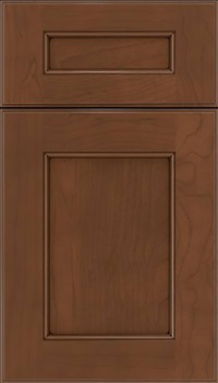 Tamarind 5pc Maple shaker cabinet door in Sienna with Mocha glaze