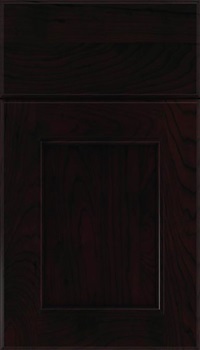 Tamarind Cherry shaker cabinet door in Espresso with Black glaze