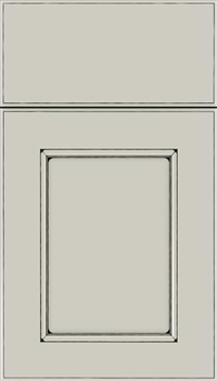 Tamarind Maple shaker cabinet door in Cirrus with Black glaze