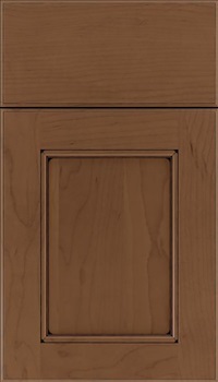 Tamarind Maple shaker cabinet door in Toffee with Black glaze