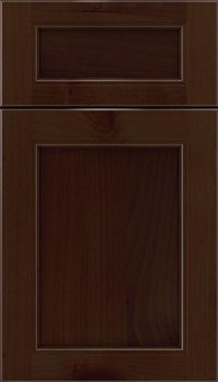 Templeton 5pc Alder recessed panel cabinet door in Cappuccino