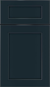 Templeton 5pc Maple recessed panel cabinet door in Gunmetal Blue