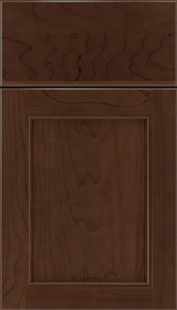 Templeton Maple recessed panel cabinet door in Cappuccino