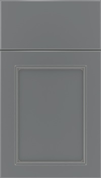 Templeton Maple recessed panel cabinet door in Cloudburst with Pewter glaze