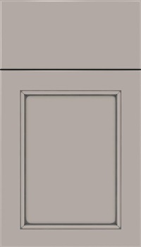 Templeton Maple recessed panel cabinet door in Nimbus with Pewter glaze