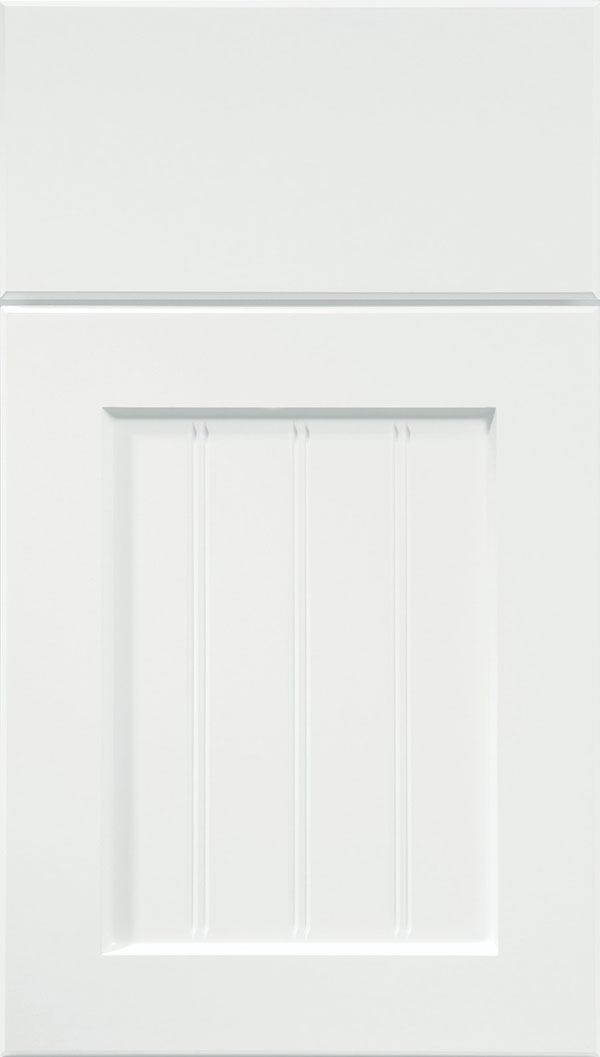 Glendale Thermofoil Beadboard cabinet door in Satin White zoom