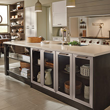 Elan kitchen island with purposeful design for functionality and organization