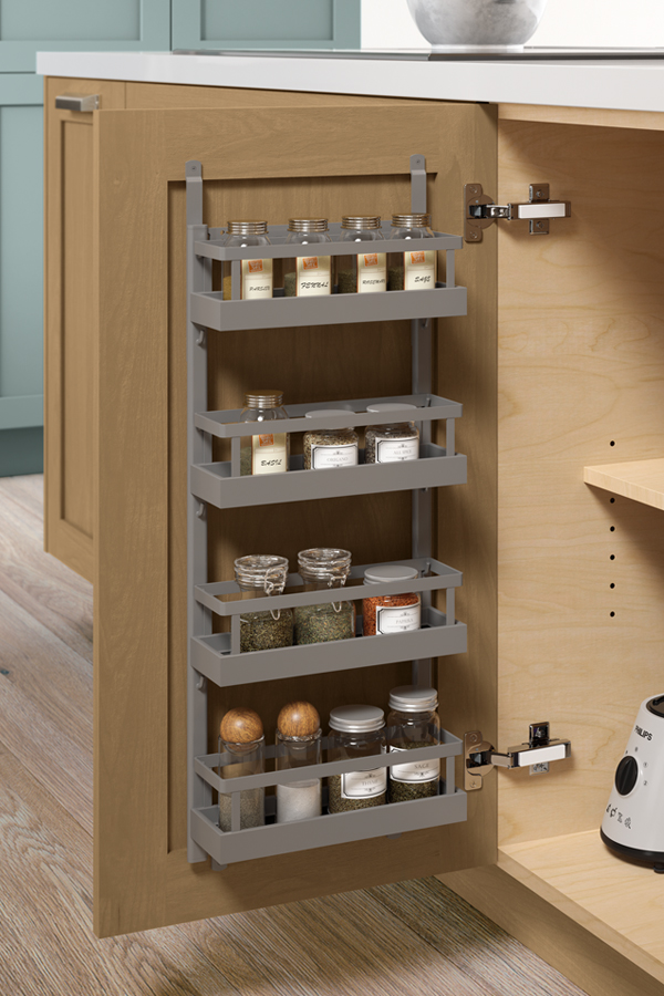 Mounted Kitchen Cabinet Door Spice Rack