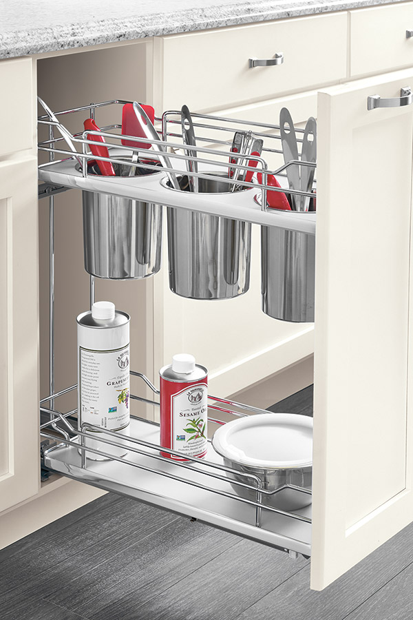 Base Utensil Holder Pull Out Cabinet - Kitchen Craft