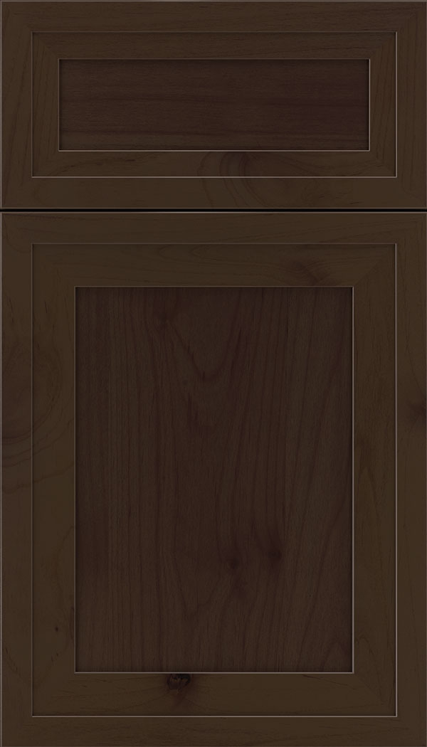 Asher 5pc Alder flat panel cabinet door in Cappuccino
