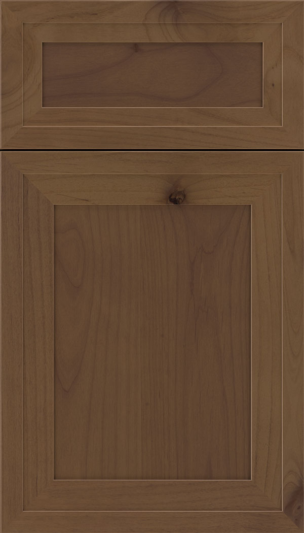 Asher 5pc Alder flat panel cabinet door in Sienna