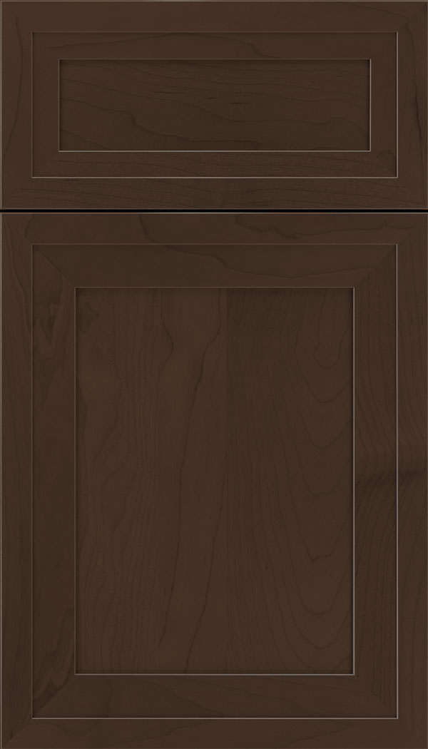 Asher 5pc Maple flat panel cabinet door in Cappuccino