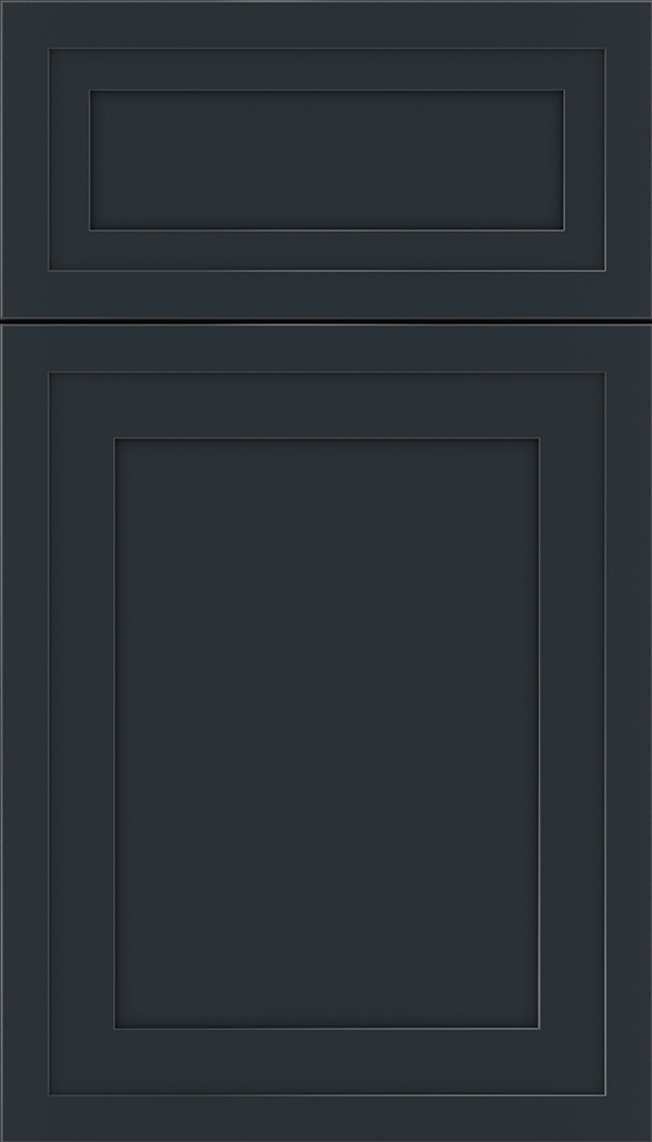 Asher 5pc Maple flat panel cabinet door in Gunmetal Blue