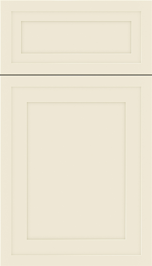 Asher 5pc Maple flat panel cabinet door in Seashell