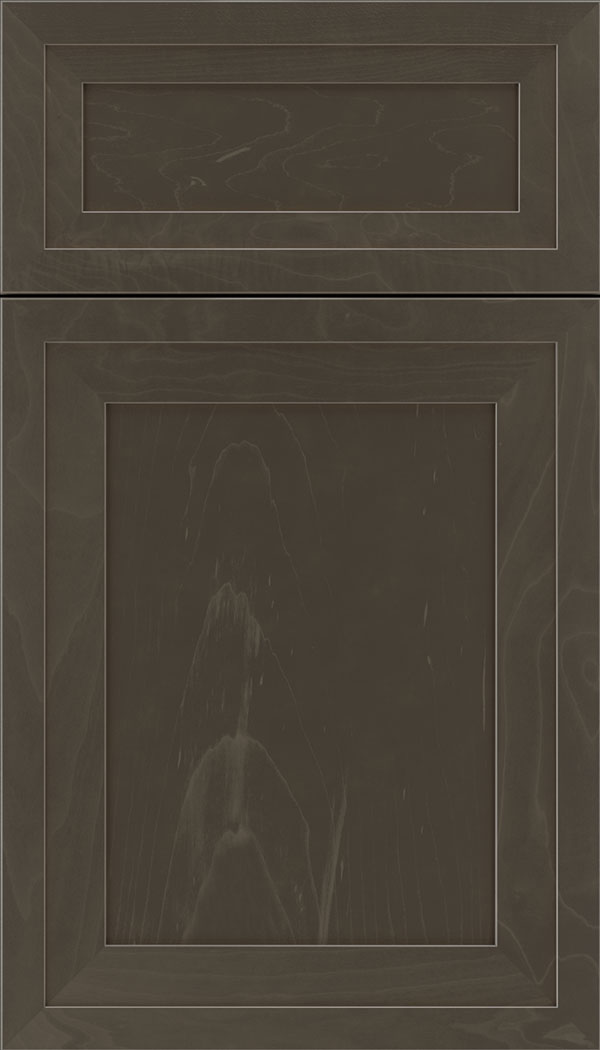 Asher 5pc Maple flat panel cabinet door in Thunder