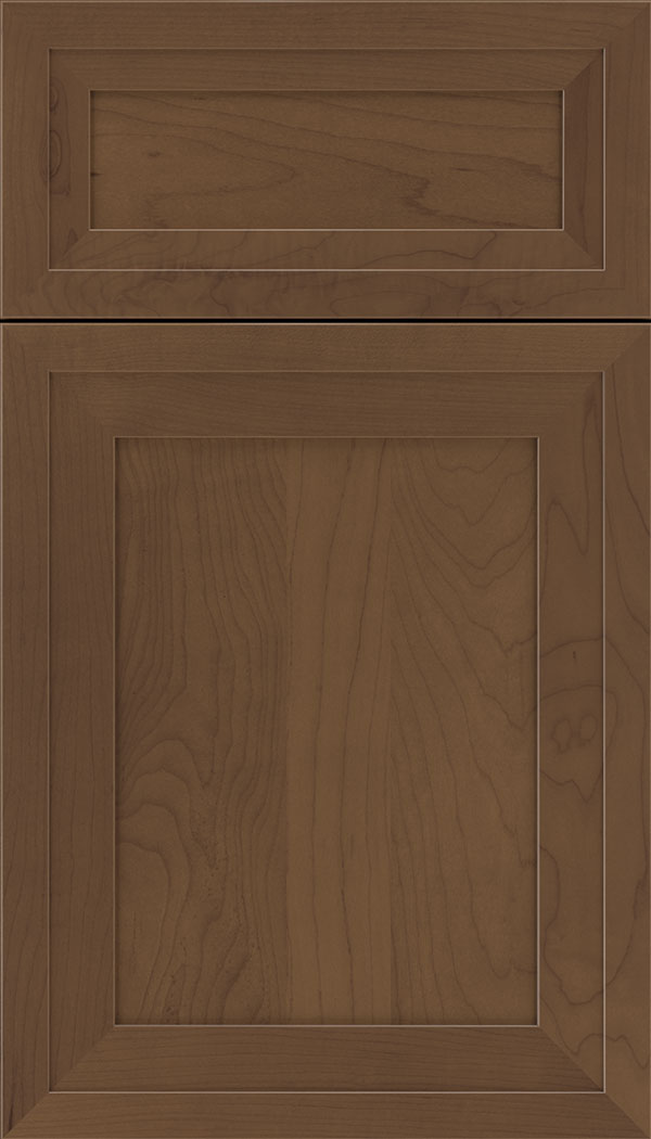 Asher 5pc Maple flat panel cabinet door in Toffee
