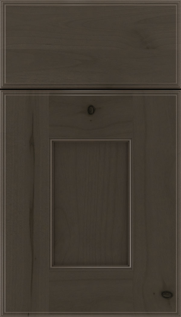 Berkeley Alder flat panel cabinet door in Thunder