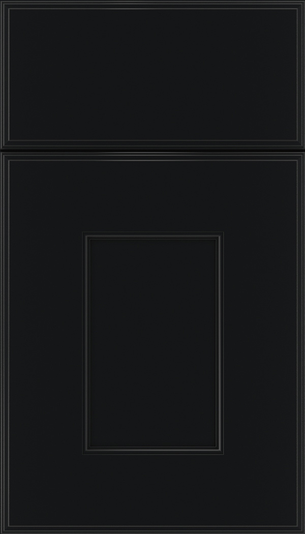 Berkeley Maple flat panel cabinet door in Black 