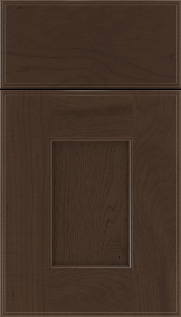 Berkeley Maple flat panel cabinet door in Cappuccino 