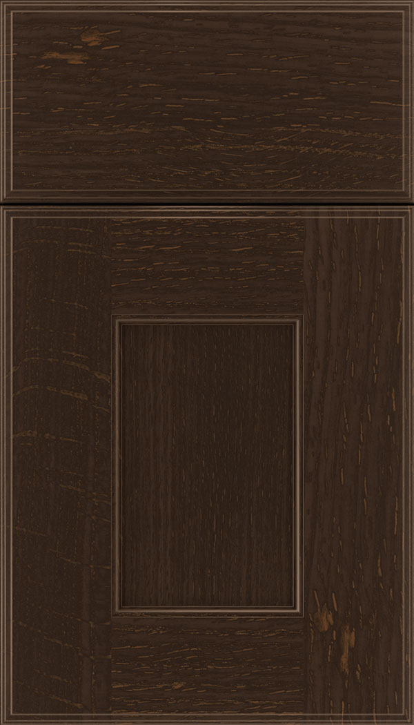Berkeley Rift Oak flat panel cabinet door in Cappuccino