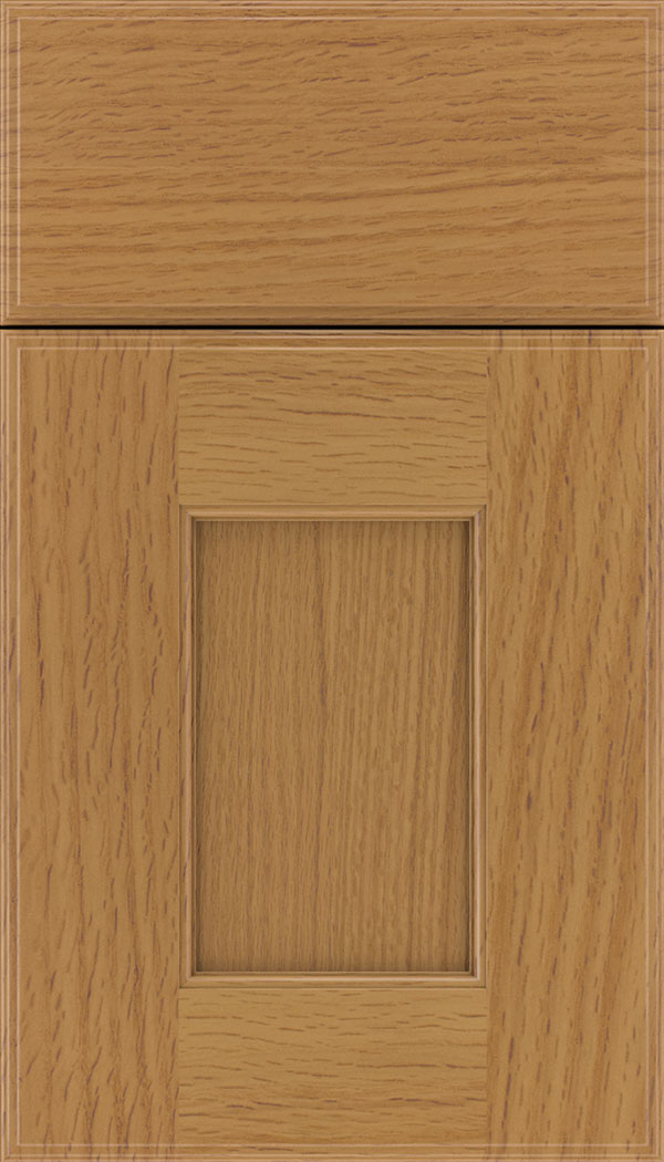 Berkeley Rift Oak flat panel cabinet door in Spice