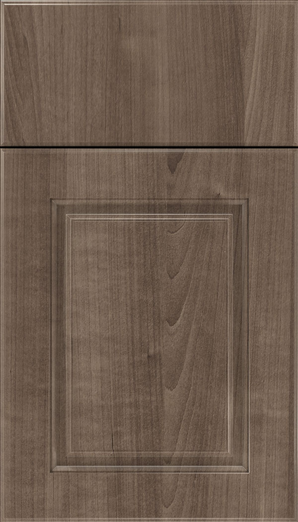 Bristol Thermofoil cabinet door in Warm Walnut