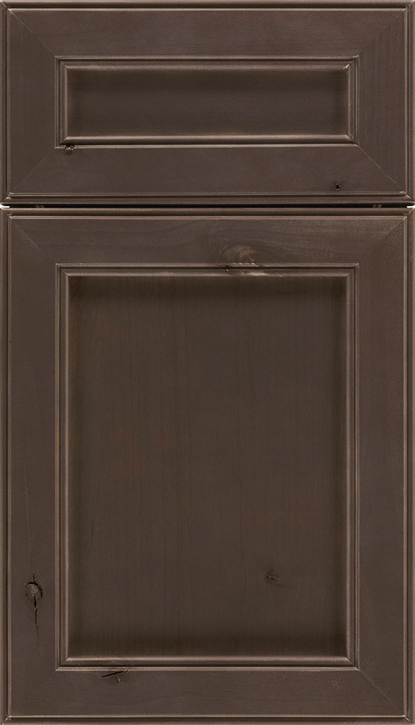 Chelsea 5pc Alder flat panel cabinet door in Thunder