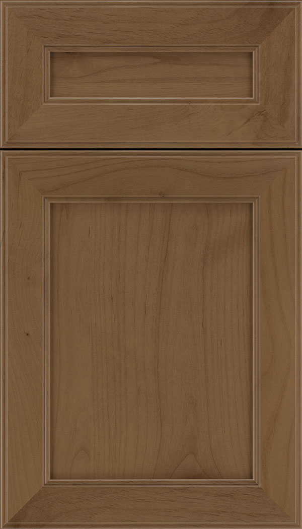 Chelsea 5pc Alder flat panel cabinet door in Tuscan