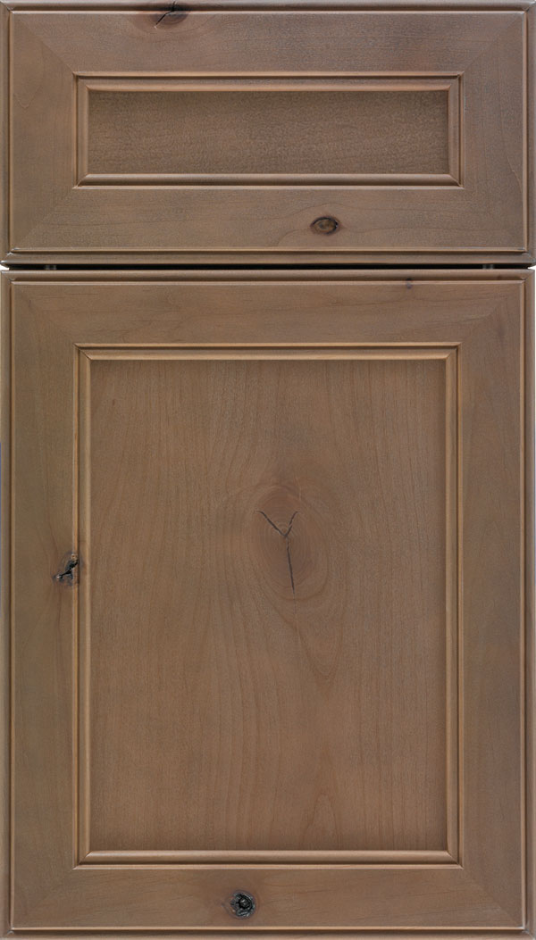 Chelsea 5pc Alder flat panel cabinet door in Winter