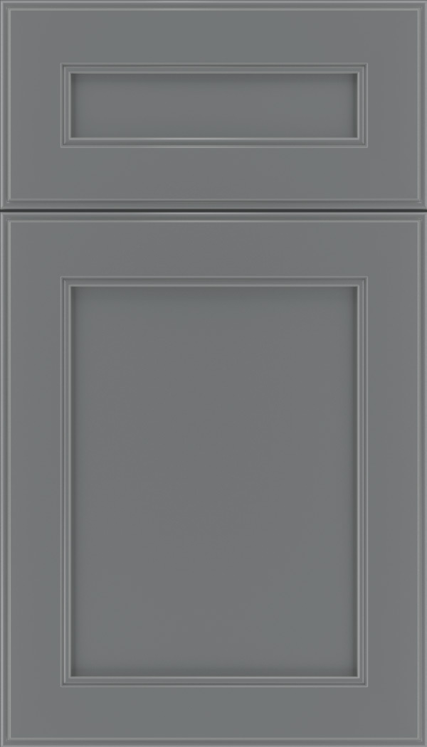 Chelsea 5pc Maple flat panel cabinet door in Cloudburst