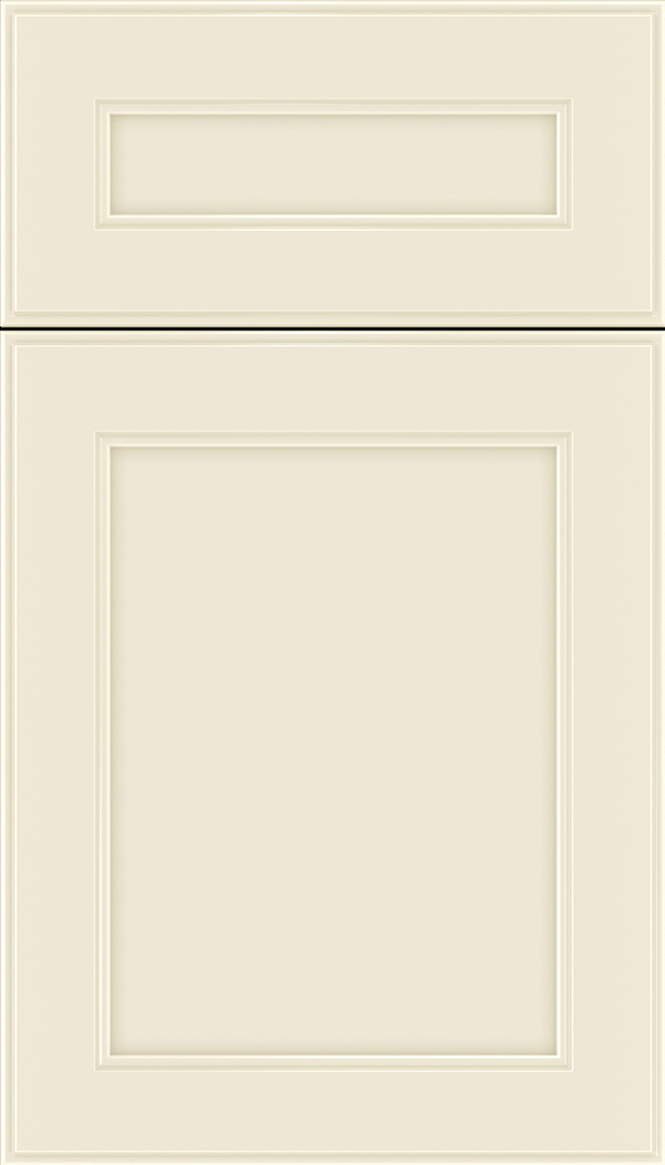 Chelsea 5pc Maple flat panel cabinet door in Seashell