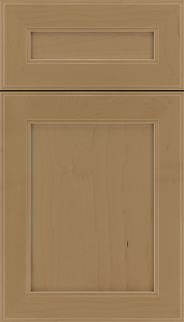 Chelsea 5pc Maple flat panel cabinet door in Tuscan