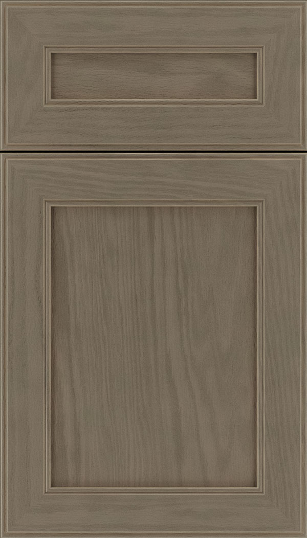 Chelsea 5pc Oak flat panel cabinet door in Winter