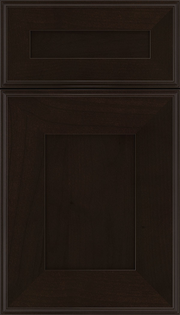 Elan 5pc Alder flat panel cabinet door in Espresso