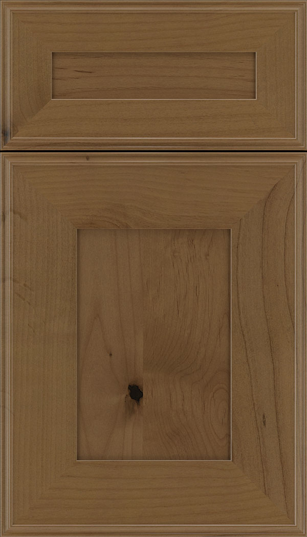 Elan 5pc Alder flat panel cabinet door in Tuscan