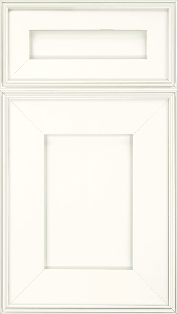 Elan 5pc Maple flat panel cabinet door in Alabaster