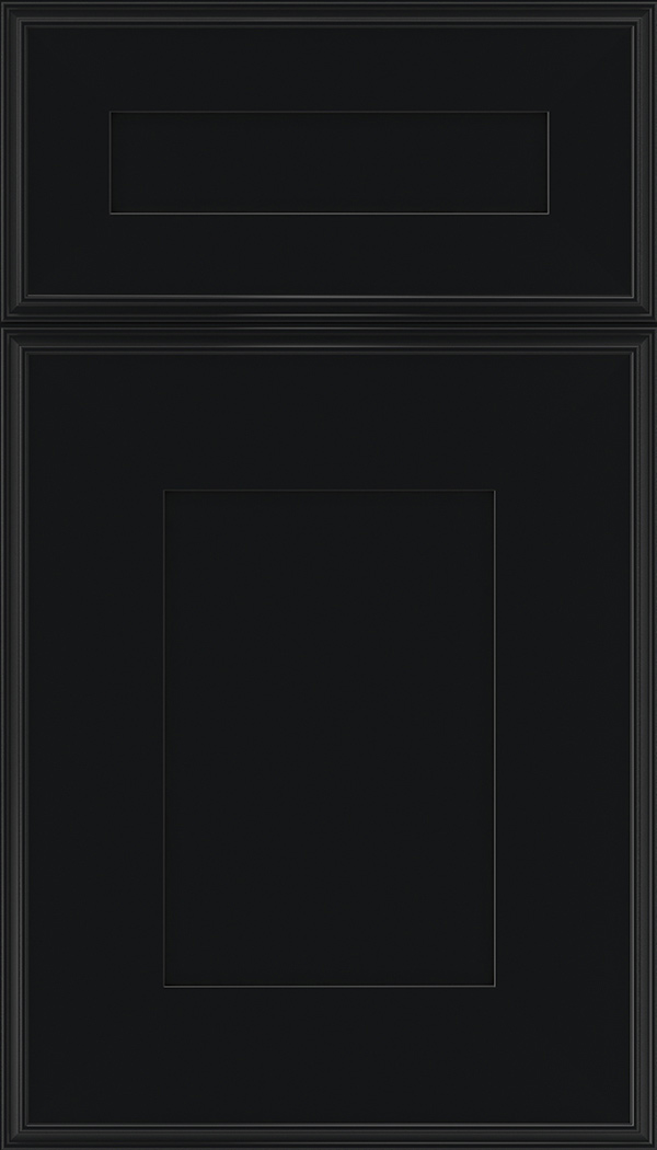 Elan 5pc Maple flat panel cabinet door in Black