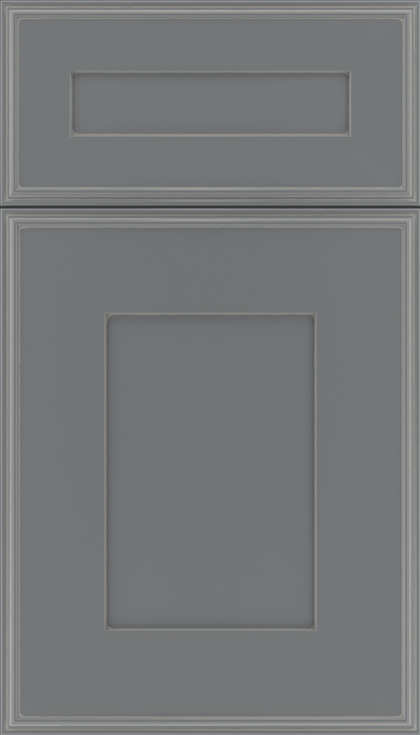 Elan 5pc Maple flat panel cabinet door in Cloudburst with Pewter glaze