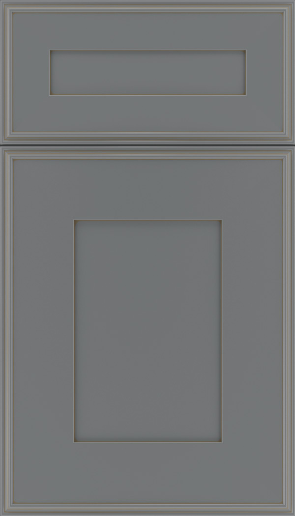 Elan 5pc Maple flat panel cabinet door in Cloudburst with Smoke glaze