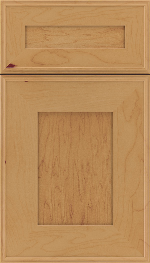 Elan 5pc Maple flat panel cabinet door in Ginger