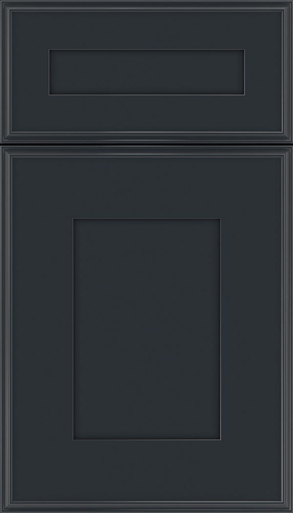 Elan 5pc Maple flat panel cabinet door in Gunmetal Blue